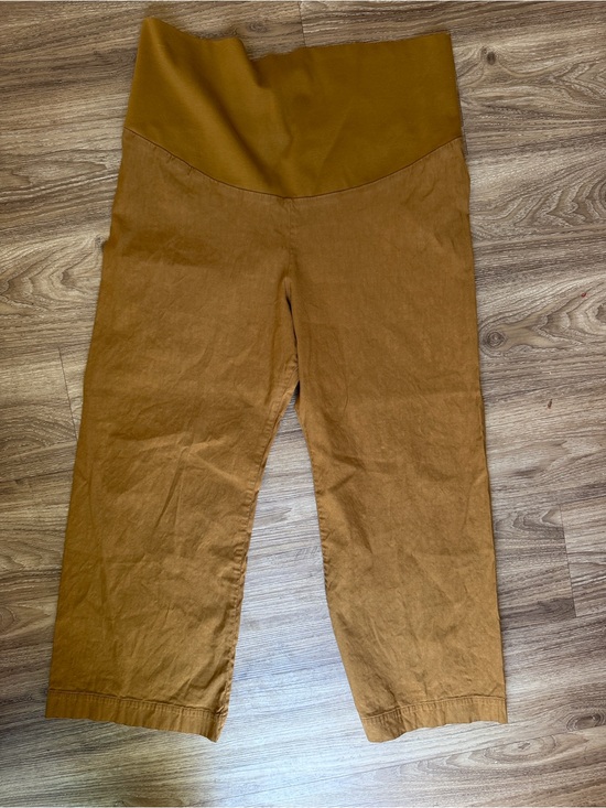 Anthropologie Pants - Anthropologie Maeve The Colette Maternity Wide Leg Crop Pants Size: 16M